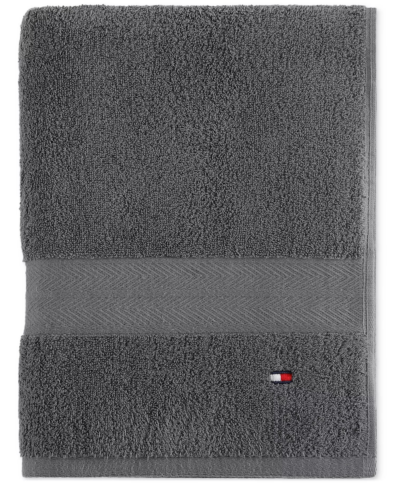 Modern American Solid Cotton Bath Towel – 30" x 54" Charcoal