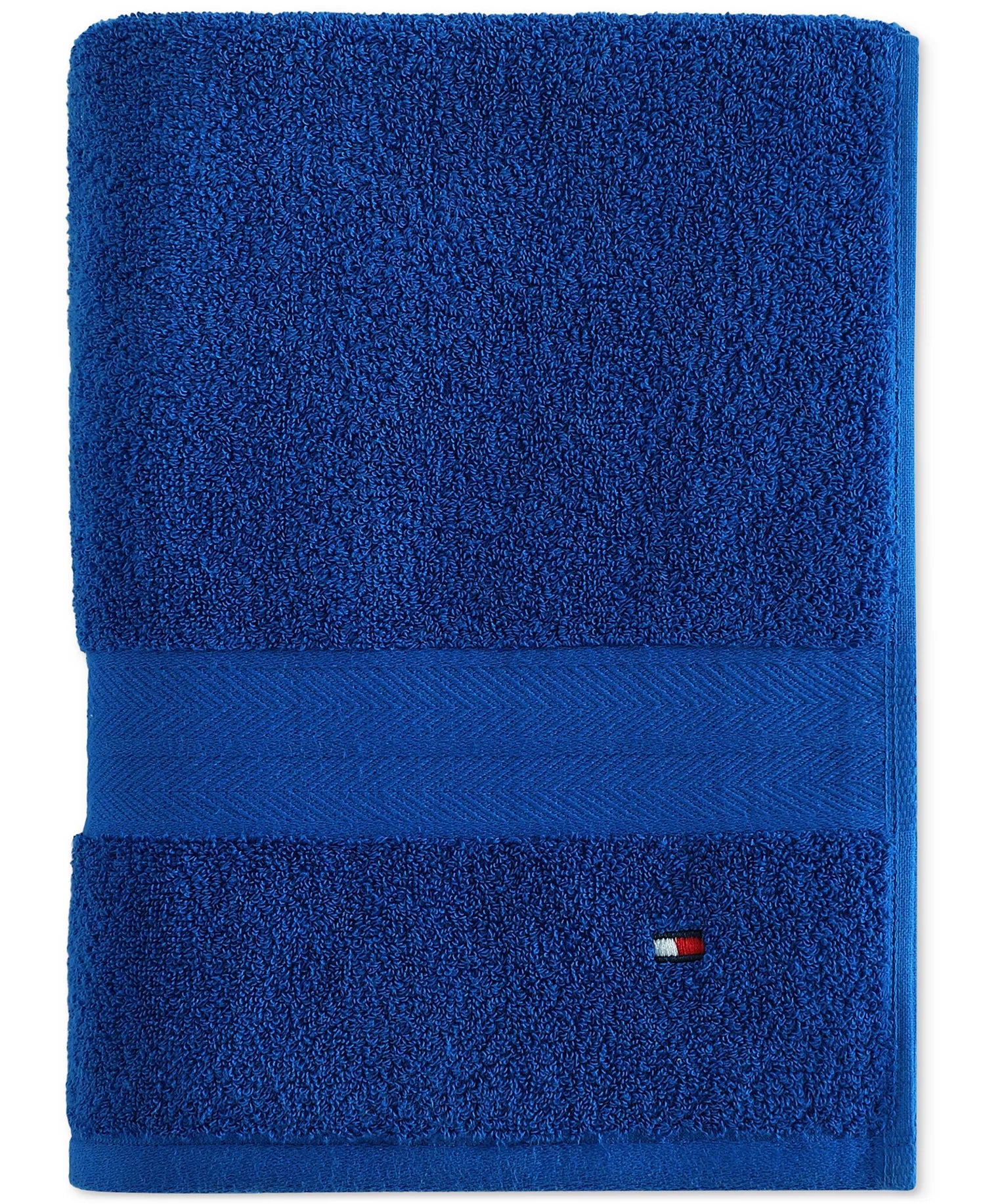 Modern American Solid Cotton Bath Towel – 30" x 54" Electric Blue ⚡